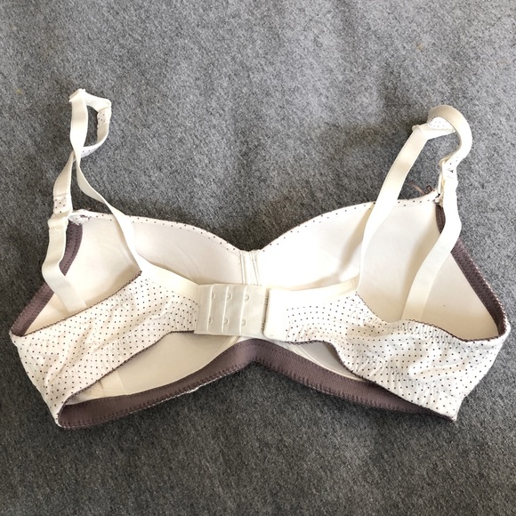 Royce Luna Nursing Bra Cream and Lavender Flower and Polka Dot Nursing Bra - Picture 4 of 10